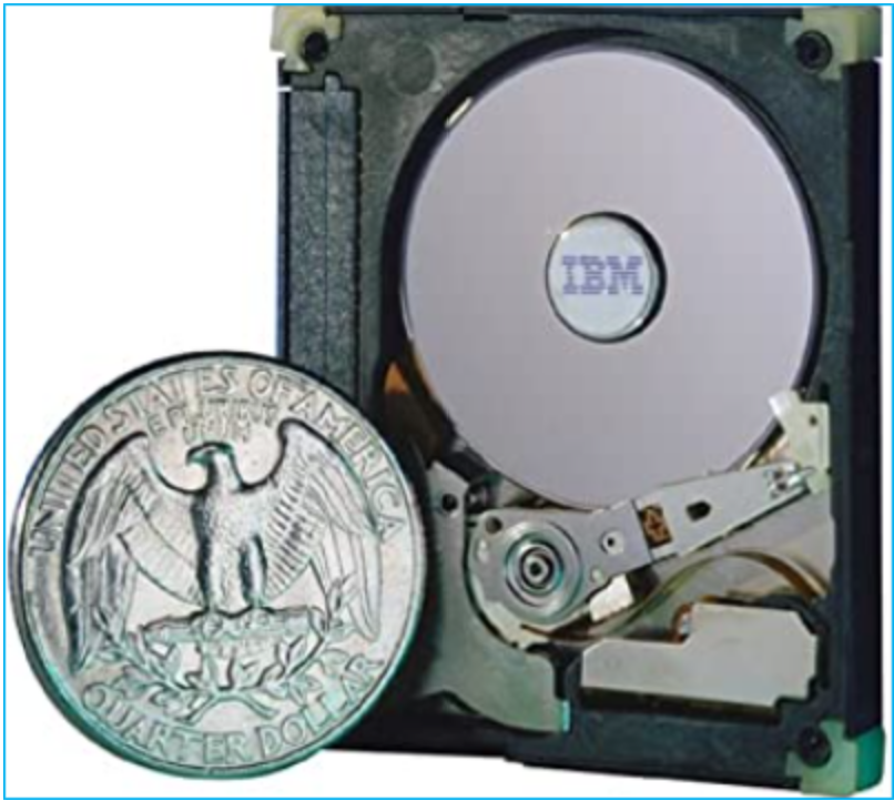 Densité de stockage sur supports magnétiques : disques, disquettes