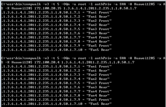 Failed to obtain fan information using the 'snmpwalk' command - Huawei ...