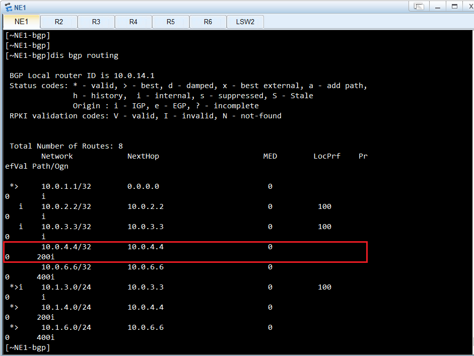 Удалить ip route static huawei