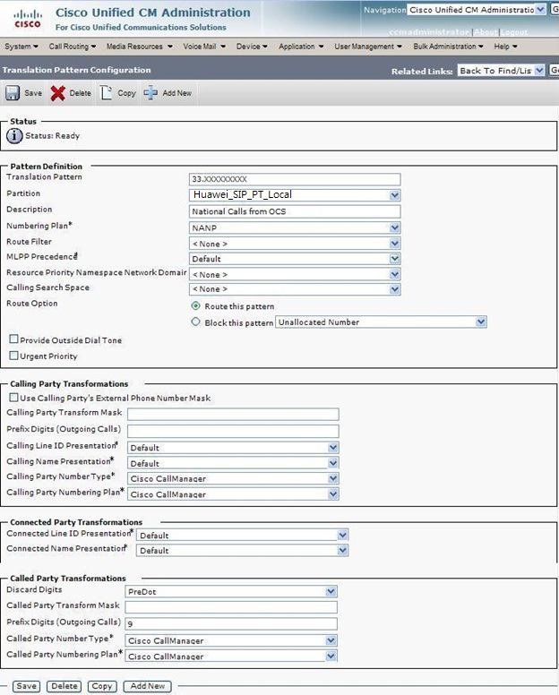 Sip Trunk Between U19xx And Cisco Callmanager