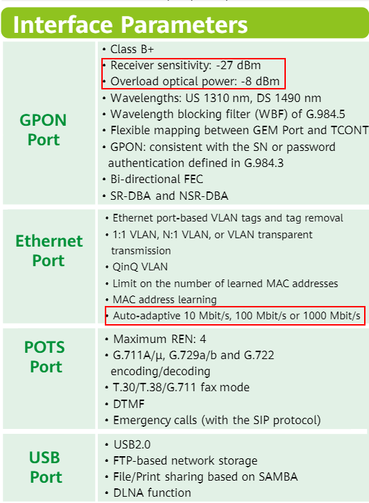 Modem HG8145V5 Power and Info - Huawei Enterprise Support Community