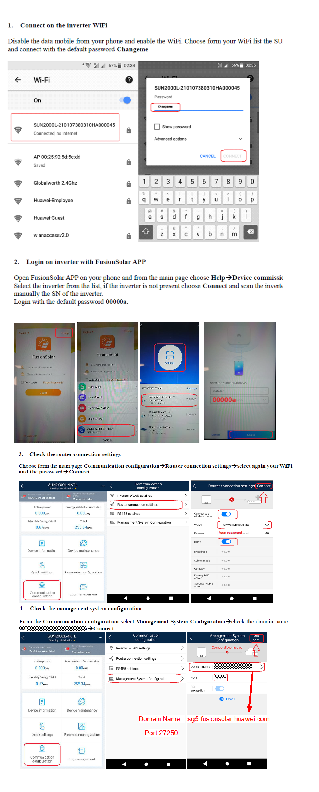 how to change password of my huawei router