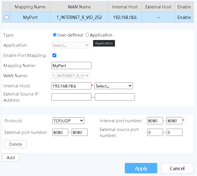 Huawei hybrid port настройка