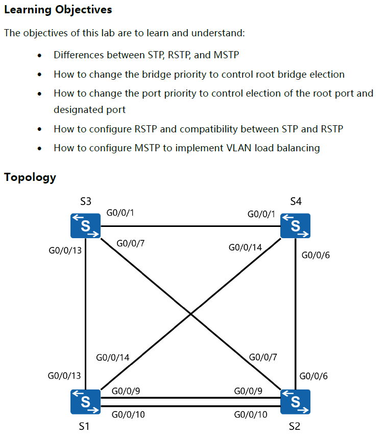 Lab # 20-STP,RSTP,and MSTP-HCIP Routing & Switching IERS V2.5 - Huawei ...