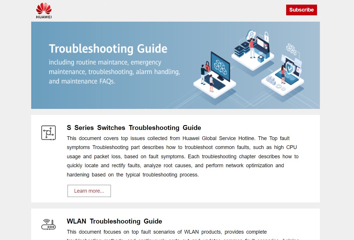 Huawei Enterprise Network Troubleshooting Guide