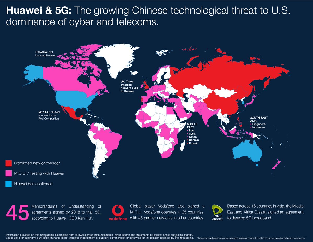 Карта 5 g в мире