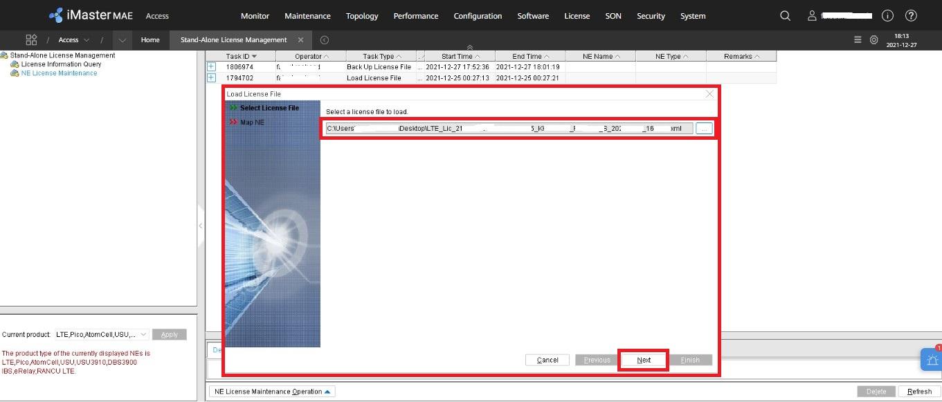 【How to Load /Import】 eNodeB/LTE Sites LICENSES through U2020 - Huawei ...