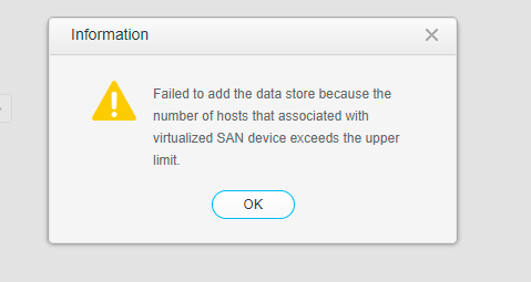 Datastore Failed To Be Added In Fc - Huawei Enterprise Support Community