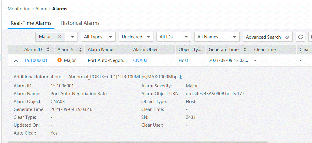 Fusion compute alarms issue-Abnormal ports alarm - Huawei Enterprise ...