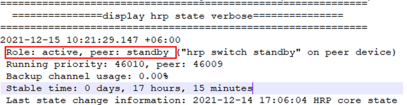 USG9560 Hot Standby mode the Signature Database synchronize to standby ...