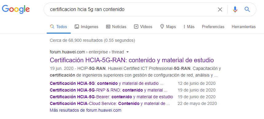 Certificación HCIA-5G-RAN: contenido y material de estudio - Comunidad 