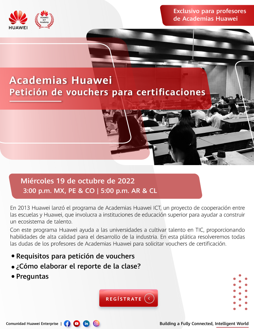 Curso Para Profesores Y Academy Manager De Academias Huawei Petici N De